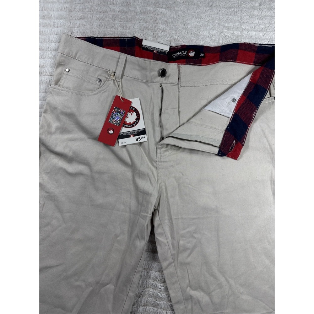 Canada Weather Gear MenXL 38x30 Beige Adventure Flex Chino Pants Lightweight NWT